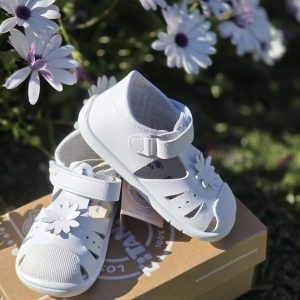 Titanitos Sandalias L500 Blanco Flor