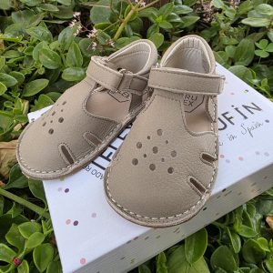 Piruflex Sandalia Minimalista beige con aperturas